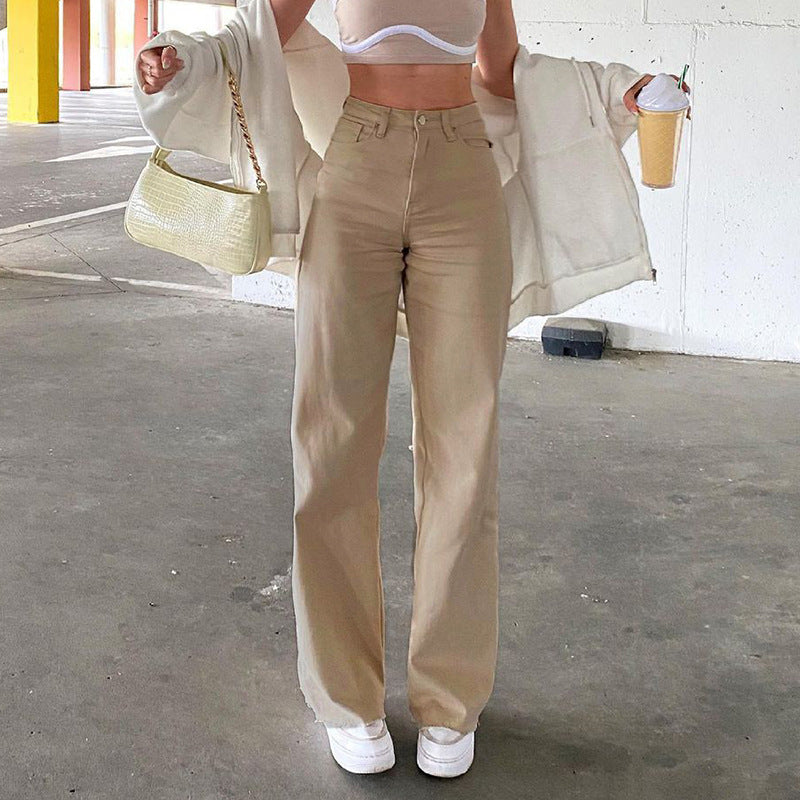 HIGH-WAIST-HOSE MIT WEITEM SCHNITT – STIL UND KOMFORT IN EINEM