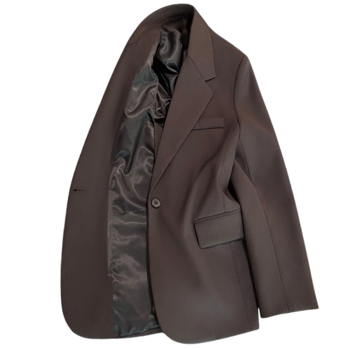 TRENDY OVERSIZE-BLAZER MIT KLASSISCHEM REVER