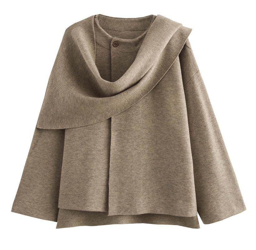 ELEGANTES PONCHO-SHIRT – EIN HINGUCKER FÜR BESONDERE MOMENTE