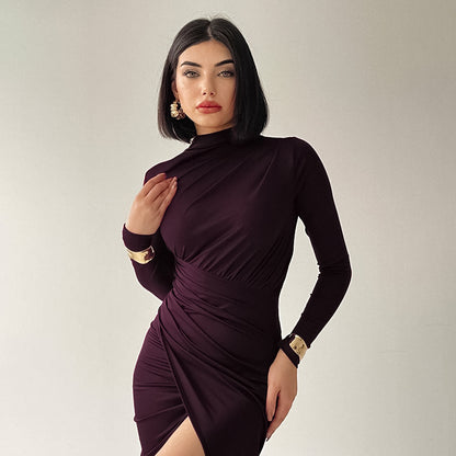 ELEGANTES MAXIKLEID MIT DRAPIERUNG – FEMININ UND ANMUTIG