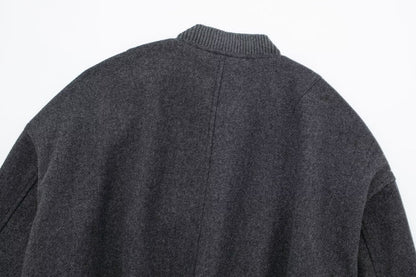 KLASSISCHE BOMBERJACKE AUS FILZ