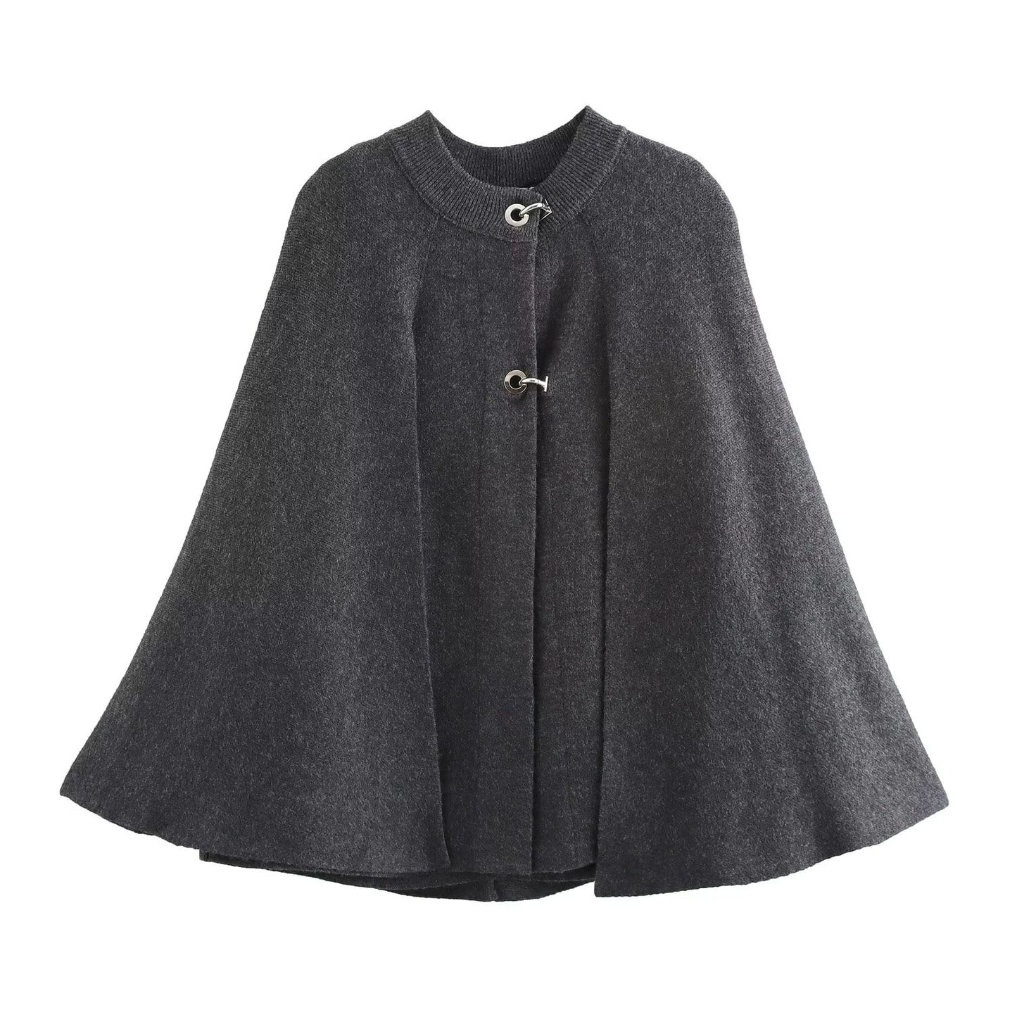 ELEGANTES CAPE MIT HAKENVERSCHLUSS – ZEITLOSES STATEMENT-PIECE