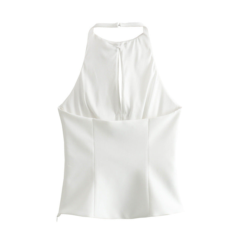 ELEGANTES HALTERTOP MIT SCHMUCKDETAILS – GLAMOURÖS