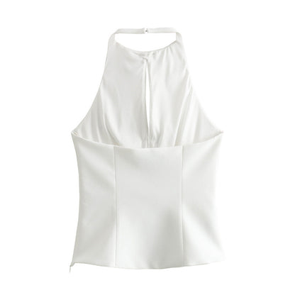 ELEGANTES HALTERTOP MIT SCHMUCKDETAILS – GLAMOURÖS