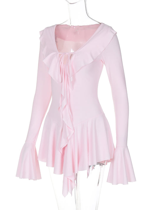 VERSPIELTE BLUSE MIT RÜSCHEN – ROMANTISCHER CHIC