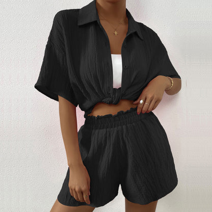 LEICHTES SOMMER-SET MIT HEMD UND SHORTS – LÄSSIG UND STILVOLL