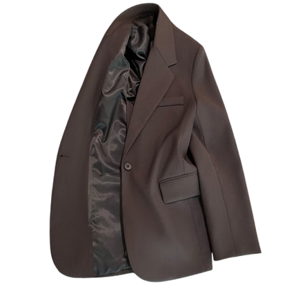 TRENDY OVERSIZE-BLAZER MIT KLASSISCHEM REVER
