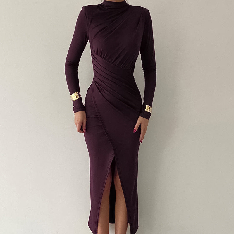 ELEGANTES MAXIKLEID MIT DRAPIERUNG – FEMININ UND ANMUTIG