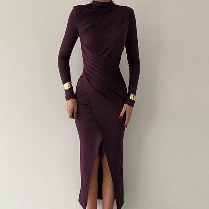 ELEGANTES MAXIKLEID MIT DRAPIERUNG – FEMININ UND ANMUTIG