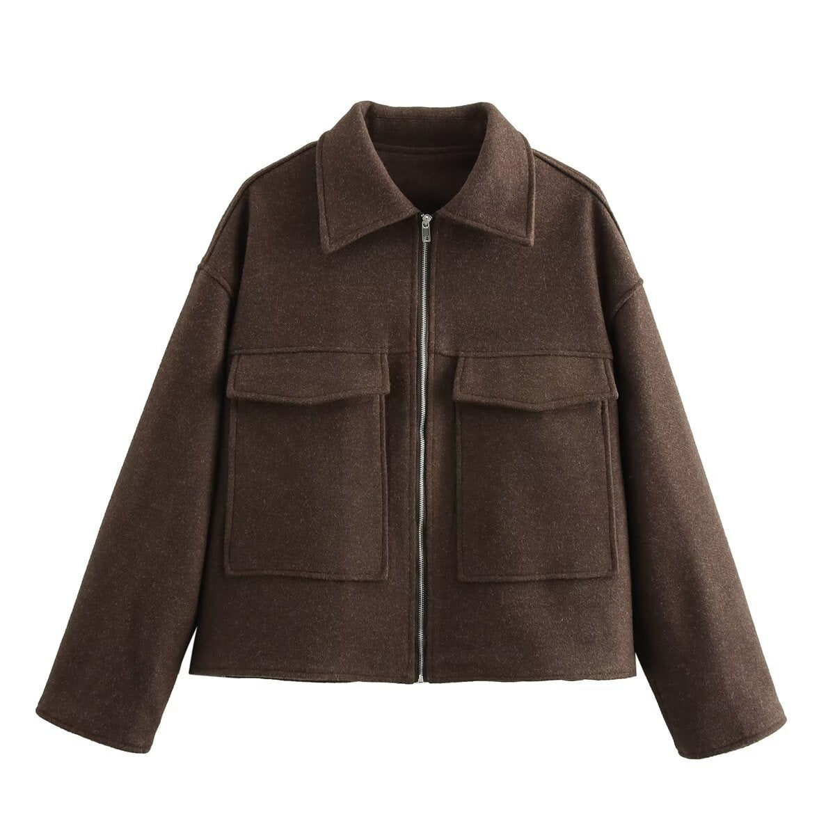 ELEGANTE KURZJACKE IN WEINROT